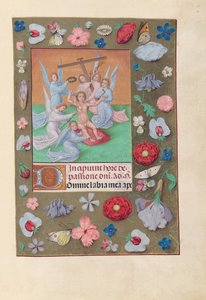 Hodiny královny Isabely Katolické, královny Španělska: Fol. 50r, Jezulátko..., c. 1500. od Master of the First Prayerbook of Maximillian