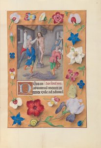 Hodiny královny Isabely Katolické, královny Španělska: Fol. 66r, Flagellation, c. 1500. od Master of the First Prayerbook of Maximillian