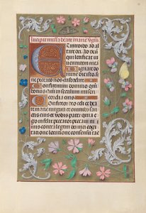 Hodiny královny Isabely Katolické, královny Španělska: Fol. 88r, c. 1500. od Master of the First Prayerbook of Maximillian