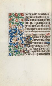 Kniha hodin Použití Rouen: fol. 105 V, c. 1470. od Master of the Geneva Latini