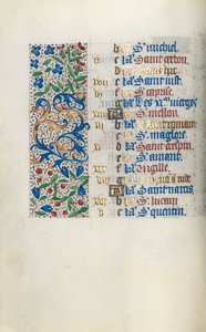 Kniha hodin Použití Rouen: fol. 10v, c. 1470. od Master of the Geneva Latini