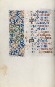 Kniha hodin Použití Rouen: fol. 11v, c. 1470. od Master of the Geneva Latini