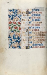 Kniha hodin Použití Rouen: fol. 12v, c. 1470. od Master of the Geneva Latini
