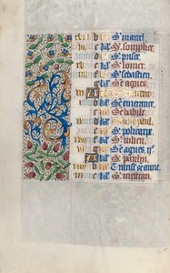 Kniha hodin Použití Rouen: fol. 1v, c. 1470.
