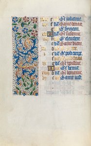 Kniha hodin Použití Rouen: fol. 2v, c. 1470. od Master of the Geneva Latini