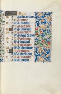Kniha hodin Použití Rouen: fol. 3r, c. 1470. od Master of the Geneva Latini