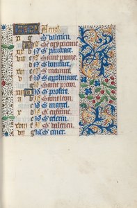 Kniha hodin Použití Rouen: fol. 4r, c. 1470.