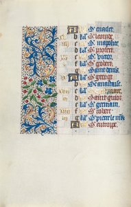 Kniha hodin Použití Rouen: fol. 4v, c. 1470. od Master of the Geneva Latini
