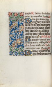 Kniha hodin Použití Rouen: fol. 50V, c. 1470. od Master of the Geneva Latini