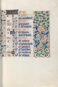 Kniha hodin Použití Rouen: fol. 5r, c. 1470. od Master of the Geneva Latini