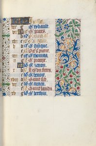 Kniha hodin Použití Rouen: fol. 7r, c. 1470. od Master of the Geneva Latini