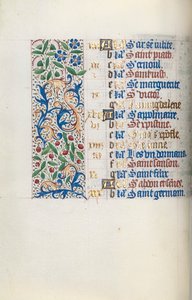 Kniha hodin Použití Rouen: fol. 7v, c. 1470. od Master of the Geneva Latini