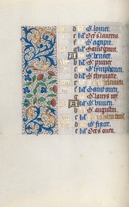 Kniha hodin Použití Rouen: fol. 8v, c. 1470. od Master of the Geneva Latini