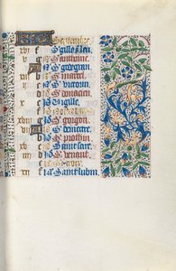 Kniha hodin Použití Rouen: fol. 9r, c. 1470. od Master of the Geneva Latini