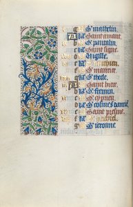 Kniha hodin Použití Rouen: fol. 9v, c. 1470. od Master of the Geneva Latini