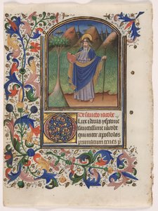 List z knihy hodin: Svatý Jakub Větší, c. 1440-1450. od Master of the Gold Scrolls