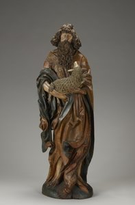 St John the Baptist, c.1515 (částečně polychromované lipové dřevo) od Master of the Harburger Altar