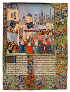 Vstup královny Isabelly do Paříže, c1385 15. století.
