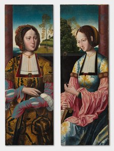 Svatá Kateřina a Svatá Barbora dvojice, c. 1520.