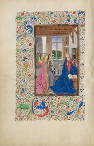 Zvěstování od Master of the Llangattock Hours