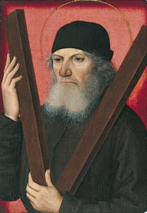 Portrét muže jako Saint Andrew od Master of the Magdalen Legend