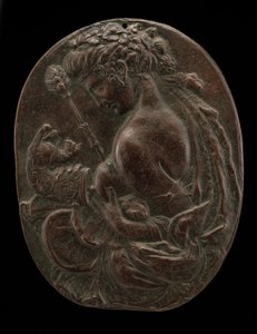 Bacchante, konec 15. nebo začátek 16. století. od Master of the Martelli Mirror