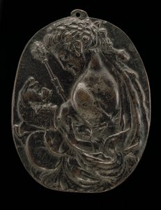 Bacchante, konec 15. nebo začátek 16. století. od Master of the Martelli Mirror