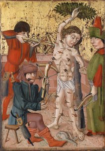 Umučení svatého Šebestiána, ca. 1470-1480 od Master of the Middle Rhine