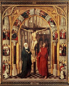 Triptych Vykoupení, střední panel: Ukřižování od Master of the Prado Redemption