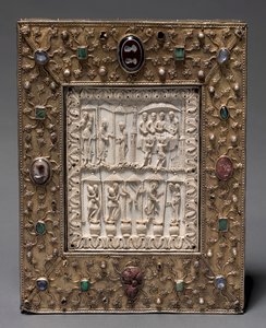 Relikviář ve tvaru knihy, cca 1000 od Master of the Registrum Gregorii