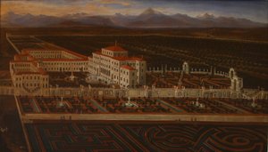 Palác a zahrady Venaria Reale od Master of the Residenze Sabaude
