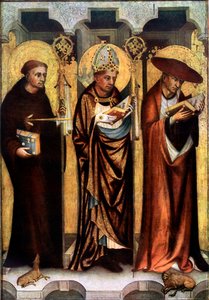 St Giles, St Gregory, a St Jerome, c1380 1955.