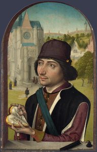 Portrét mladého muže od Master of the View of Saint Gudula