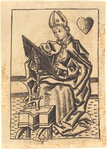 Svatý Augustin od Master with the Banderoles