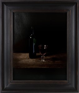 Poslední jídlo v cele smrti, Adolf Eichmann, 2012 (digitální transferový tisk na pergamen z kozí kůže) od Mat Collishaw