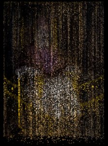 Konec nevinnosti, 2009 (plátno, projektor a pevný disk) od Mat Collishaw