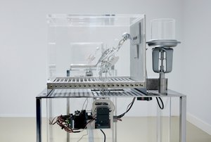 The Machine Zone, 2019 (ocel, hliník, servomotory) od Mat Collishaw