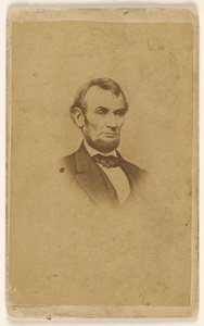 [Rytina Abrahama Lincolna podle fotografie Mathewa B. Bradyho] od Mathew B. Brady