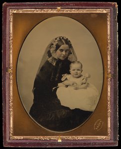 [Portrét ženy s dítětem] od Mathew B. Brady