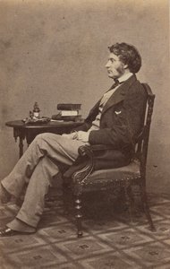 Carte-de-visite portrét Charlese Sumnera, 60. léta 19. století. od Mathew Brady