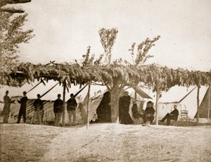 Všeobecná nemocnice, City Point, 1861-65 od Mathew B. Brady