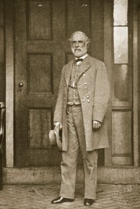 Generál Robert E. Lee stojící před svým domem v Richmondu, duben 1865 od Mathew B. Brady