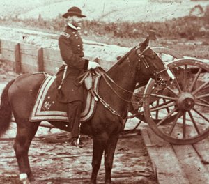 Generál William T. Sherman (1820-91) v Atlantě, GA (černobílá fotografie) od Mathew Brady