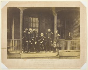 Generálporučík Scott, vrchní generál, americká armáda a štáb od Mathew Brady