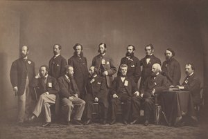 [Členové New York Sanitary Commission], ca. 1860. od Mathew Brady