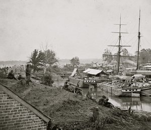 Přistání Bílého domu na Pamunkey, 1862 od Mathew B. Brady