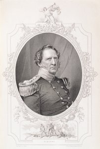 Winfield Scott (1786-1866) z knihy "The History of the United States", II. díl, autor Charles Mackay, rytina Charles Holl z daguerrotypie od Mathew B. Brady
