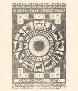 Obalový kalendář 1896 od Mathieu Lauweriks