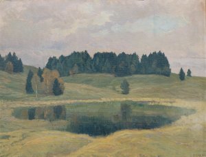 Abend am Mittenwaldsee od Mathilde Sitta Allé