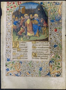 List z knihy hodin: Zrada Krista, c. 1470-1485.